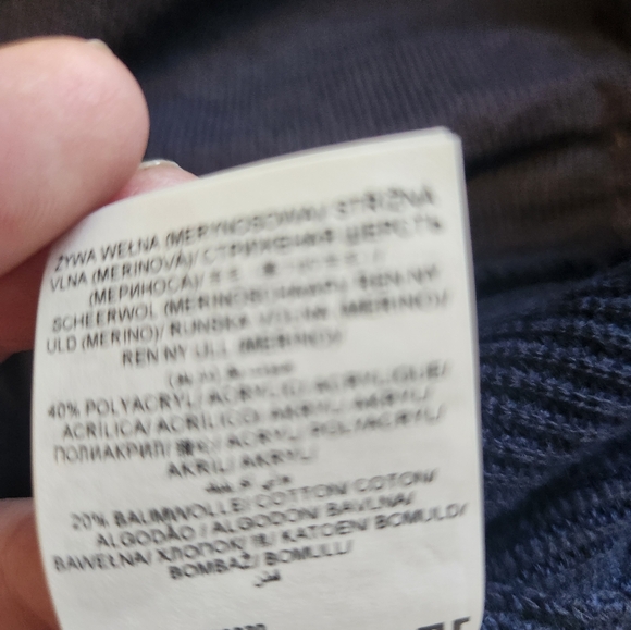 Brax Feel Good Jake Zip Through Navy Heather Zippered Pockets Sweater Dize XL - Picture 12 of 13